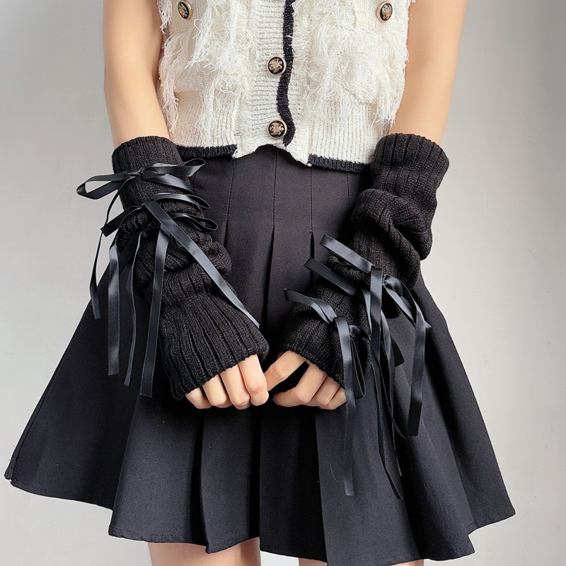 Tatlı Kurdele Fiyonklu Örme Sı - Fingerless Glove Knit incelemesi ve fiyatı